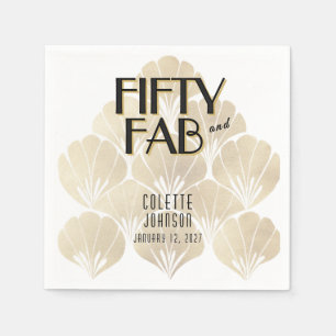 50 en Fabulous Verjaardag Jaren 20 Servet