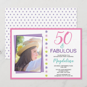 50 en Fabulous Verjaardag Kaart