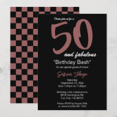 50 En Fabulous Verjaardag - Personaliseer Kaart (Voorkant / Achterkant)