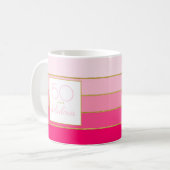 50 en fabulous verjaardag roze goud koffiemok (Voorkant links)