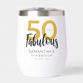 50 en Fabulous Verjaardag Script Party Custom (Voorkant)