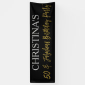 50 en Fabulous Verjaardagsbanner Spandoek (Verticaal)