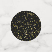 50 en Fabulous verjaardagscManuscript zwart/Gold F Confetti (Kleine voorkant)