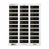"50 en Fabulous" Verjaardagsfeest Adres Etiket (Full Sheet)