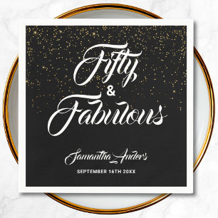 50 en Fabulous Verjaardagsfeestje Servet