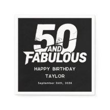 50 en Fabulous Vetgedrukte Grunge Verjaardag