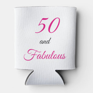 50 en Fabulous Vibrant Pink Birthday Party Blikjeskoeler