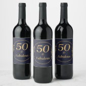 50 en Fabulous Wijn Etiket (Flessen)
