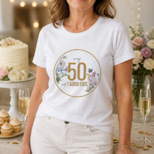 50 en Fabulous Wilde Bloem Tri-Blend Shirt