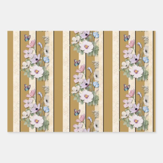 50 en Fabulous Wildflower Verjaardag Gift Wrap Inpakpapier Vel (Voorkant 3)