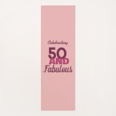 50 en Fabulous Yogamat (Voorkant)