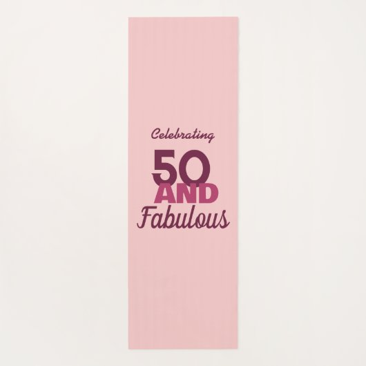 50 en Fabulous Yogamat (Achterkant)