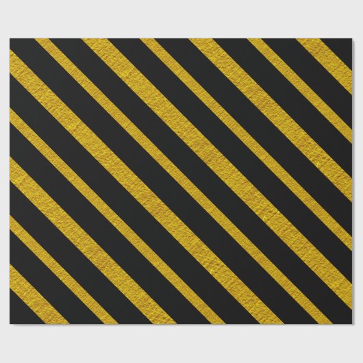 50 en Fabulous Zwart en Goud Cadeaupapier (Vlak)