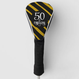 50 en Fabulous Zwart en Goud Golfheadcover