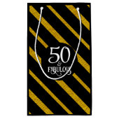 50 en Fabulous Zwart en Goud Klein Cadeauzakje (Achterkant)