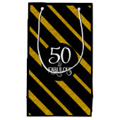 50 en Fabulous Zwart en Goud Klein Cadeauzakje (Voorkant)