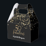 50 en fabulous Zwart goud confetti 50e verjaardag Bedankdoosjes<br><div class="desc">Introductie van onze "Gold, Black en White Confetti 50 and Fabulous 50th Birthday Favor Box" - een prachtige aanvulling op elke mijlpaal verjaardagsviering. Geïnspireerd door de elegantie van de "gouden" verjaardagsmijlpaal, bevat deze gunstbox een verfijnd confetti-thema in goud, zwart en wit, en voegt een vleugje glamour toe aan de festiviteiten....</div>