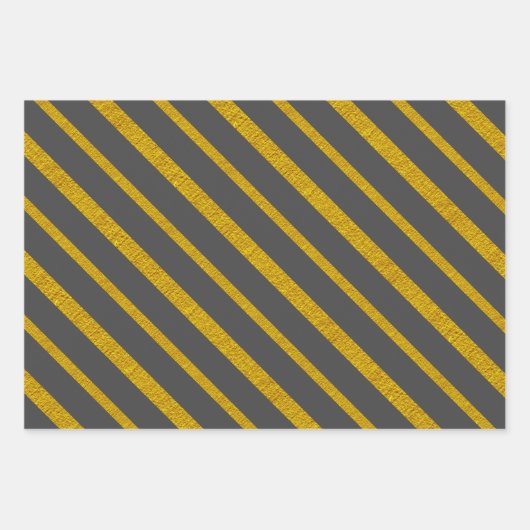 50 en Fabulous Zwart Wit Grijs en Goud Inpakpapier Vel (Voorkant 3)