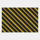 50 en Fabulous Zwart Wit Grijs en Goud Inpakpapier Vel (Voorkant)