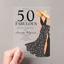 50 en Fabulous Zwarte Verjaardagsfeest