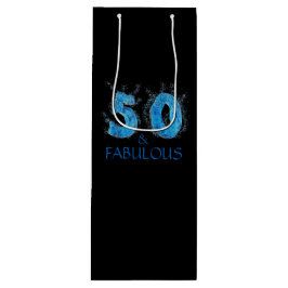 50 en Fabulous Zwemmer Zwemmen 50ste Verjaardag Wijn Cadeautas