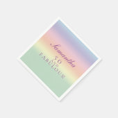 50 EN FANTASTISCH! 50ste verjaardag Waterverf Servet (Hoek)