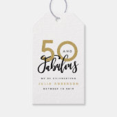 50 en fantastisch cadeau label cadeaulabel (Voorkant)