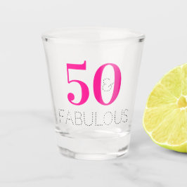 50 en fantastisch | Hot roze verjaardagsfeestje gu Shot Glas