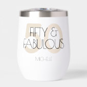 50 en fantastisch Moderne Beige Vijftigste Verjaar (Voorkant)
