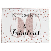 50 en fantastisch Roos Gold uniek verjaardagsfeest Groot Cadeauzakje (Achterkant)