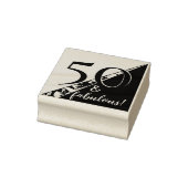 "50 en fantastisch!" Verjaardag pop Rubberstempel (Stempel)