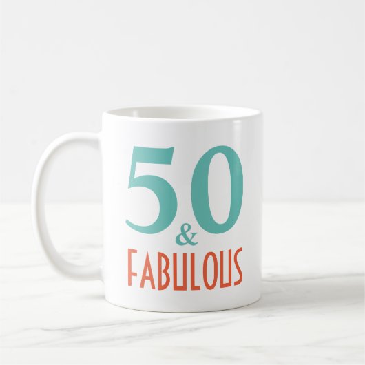 50 en fantastisch verjaardagscadeau koffiemok (Links)