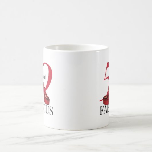 50 en fantastische 50ste verjaardag verrassing koffiemok (Center)