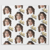50 en fantastische aangepaste gezichtsfoto cadeaupapier (Vlak)