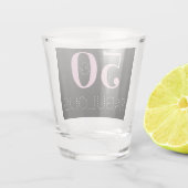 50 en fantastische Black Pink verjaardagsfeestje g Shot Glas (Achterkant)