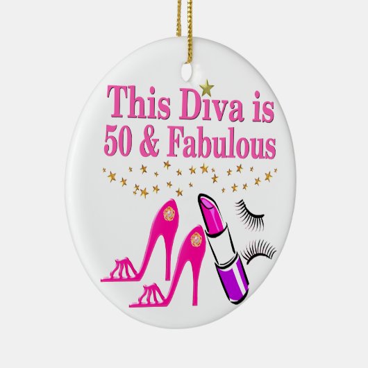 50 EN FANTASTISCHE DIVA KERAMISCH ORNAMENT (Rechts)