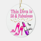 50 EN FANTASTISCHE DIVA KERAMISCH ORNAMENT (Links)