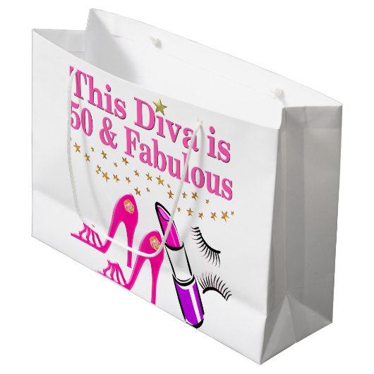 50 EN FANTASTISCHE DIVA LARGE CADEAUTASJE (Voorkant Gekanteld)