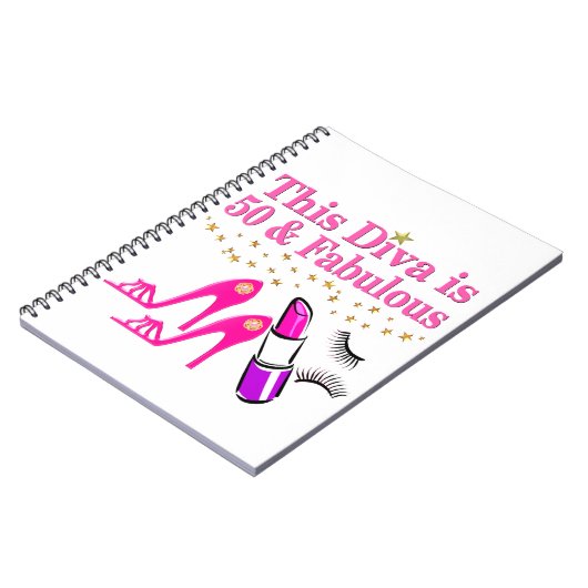 50 EN FANTASTISCHE DIVA NOTITIEBOEK (Linkerzijde)