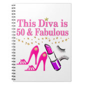 50 EN FANTASTISCHE DIVA NOTITIEBOEK (Voorkant)