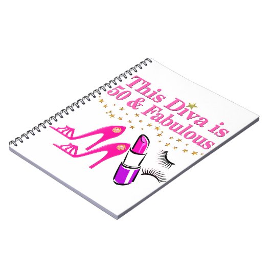 50 EN FANTASTISCHE DIVA NOTITIEBOEK (Linkerzijde)