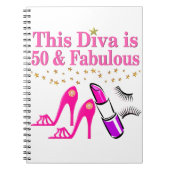 50 EN FANTASTISCHE DIVA NOTITIEBOEK (Voorkant)