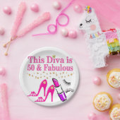 50 EN FANTASTISCHE DIVA PAPIEREN BORDJE (Feest)