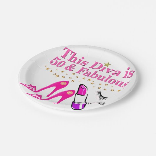 50 EN FANTASTISCHE DIVA PAPIEREN BORDJE (Gekanteld)