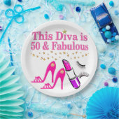 50 EN FANTASTISCHE DIVA PAPIEREN BORDJE (Feest)