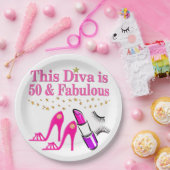 50 EN FANTASTISCHE DIVA PAPIEREN BORDJE (Feest)