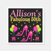 50 EN FANTASTISCHE GEPERSONALISEERDE FEESTSERVETTE SERVETTEN (Voorkant)