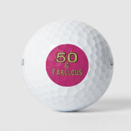 50 en fantastische Golfers Verjaardag Golfballen