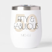 50 en fantastische moderne Beige Vijftig verjaarda (Voorkant)