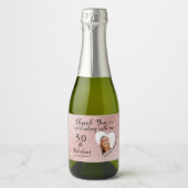 50 en fantastische Paarse verjaardag favorieten Mi Sparkling Wijnetiket (Voorkant)